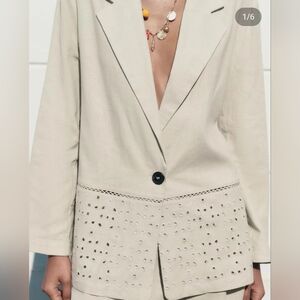 NWT Zara Linen Blazer